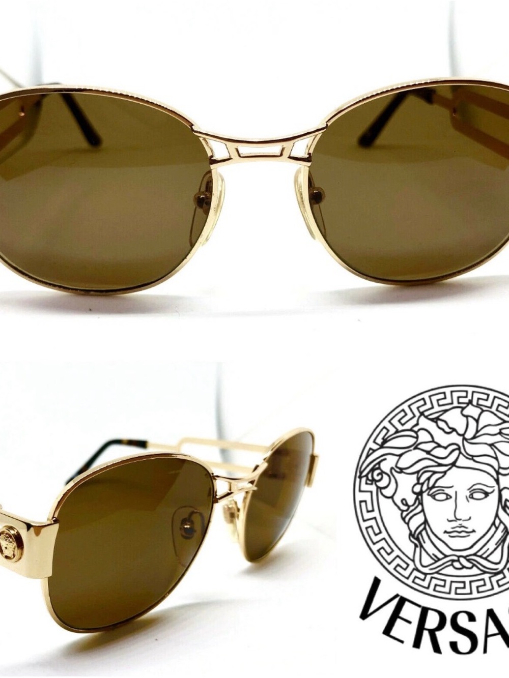 Gianni Versace Mod.S57 Col.030 Gold Vintage Sunglasses Migos Medusa